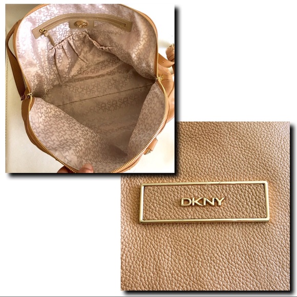 DKNY Tan/Camel Round Satchel - Picture 6 of 8